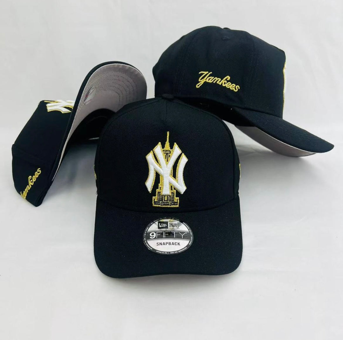 NY YANKEES EMPIRE STATE BLACK GOLD 9FORTY SNAPBACK CAP