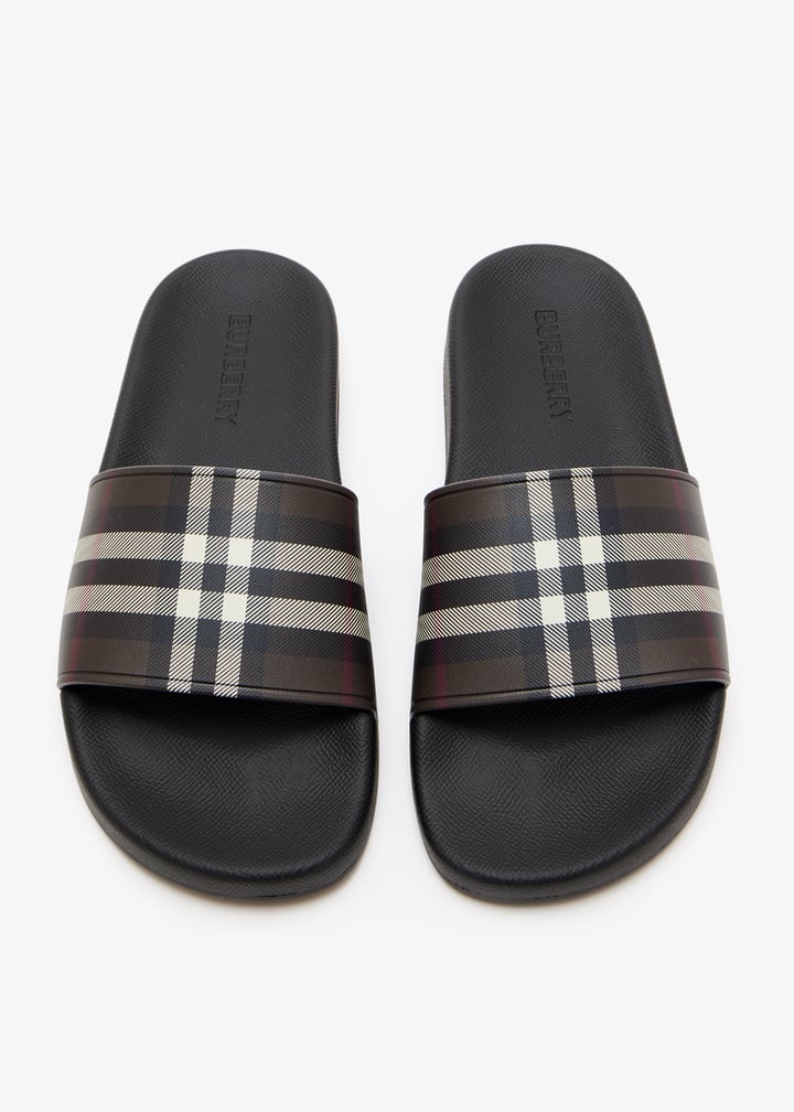Burberry Vintage/New Season Check slides (With Box)
