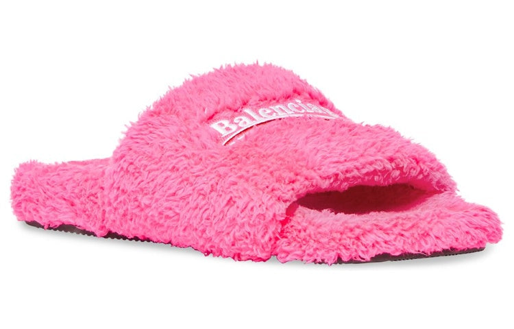 Balenciaga Furry Slide Sandals (With box)