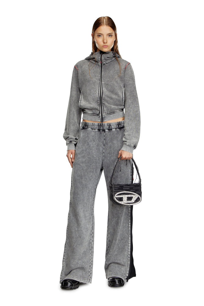 Diesel 1DR-Iconic Shoulder Bag In Canvas And Leather