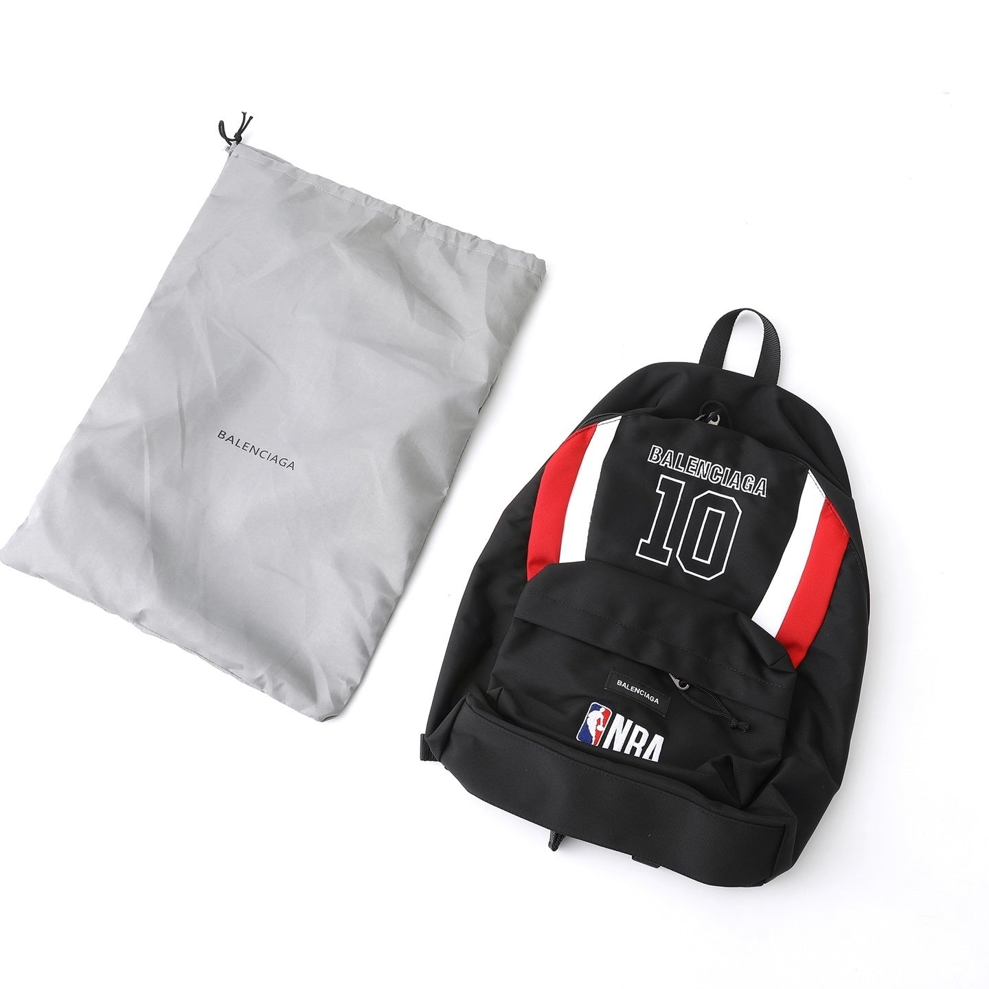 Balenciaga | NBA Collaboration Explorer Backpack - "Black/White/Vermillon Red"