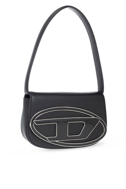 Diesel 1DR leather shoulder bag “Black”