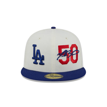 Los Angeles Mookie Betts Chrome White 59FIFTY Fitted