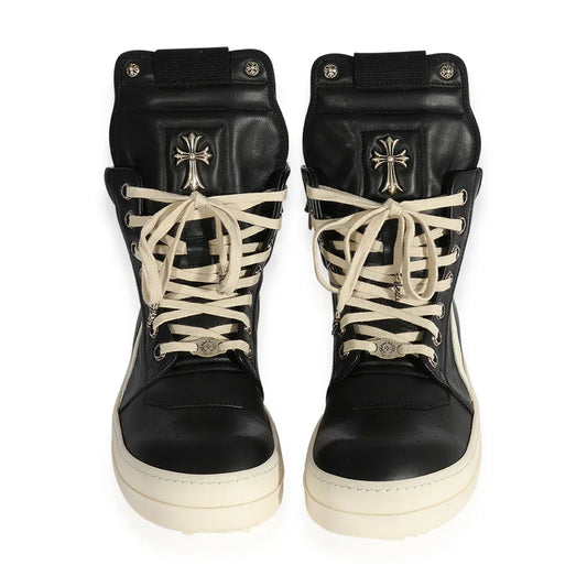 Chrome Hearts x Rick Owens Geobasket High Black