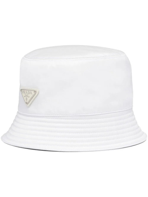 prada triangle-logo bucket hat
