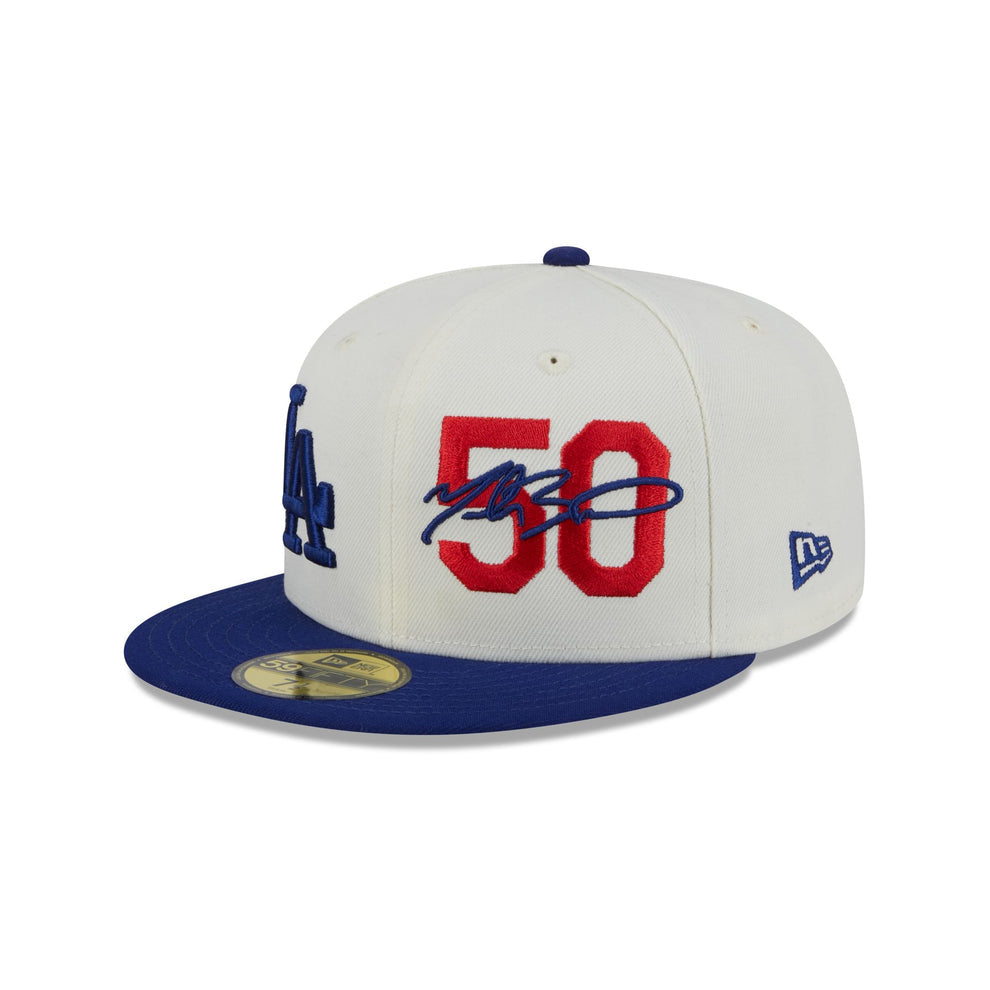Los Angeles Mookie Betts Chrome White 59FIFTY Fitted