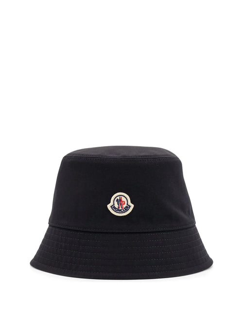 Moncler Logo Patch Narrow Brim Bucket Hat
