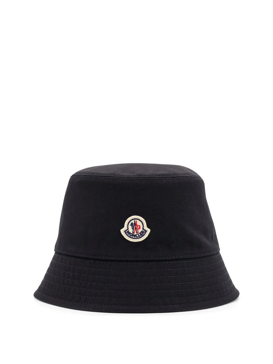 Moncler Logo Patch Narrow Brim Bucket Hat