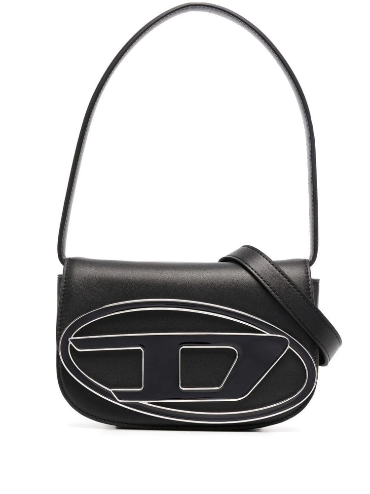 Diesel 1DR leather shoulder bag “Black”