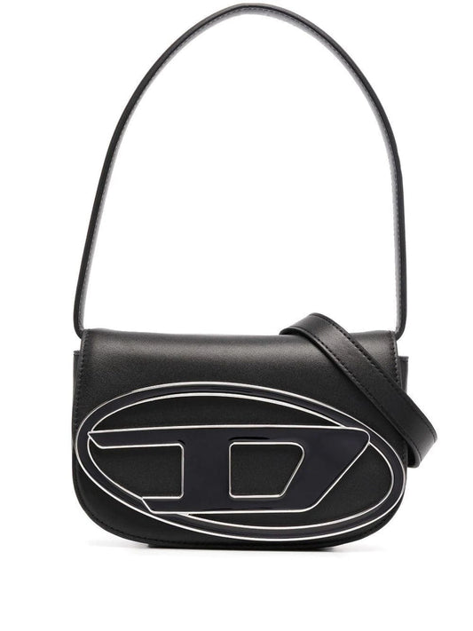 Diesel 1DR leather shoulder bag “Black”