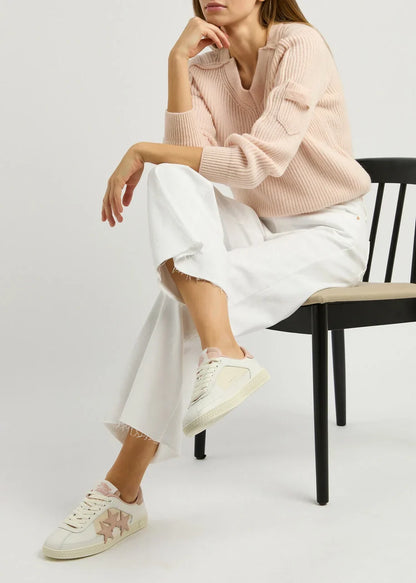 Amiri Pacific Sneakers - "White/Pale Pink"