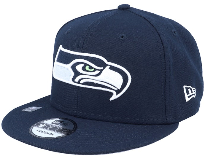 Seattle Seahawks NFL Patch Up 9FIFTY Navy Snapback - New Era
