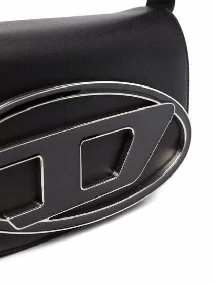 Diesel 1DR leather shoulder bag “Black”