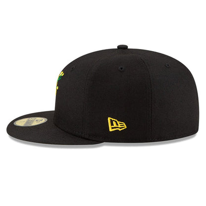 PITTSBURGH PIRATES MLB SIDE PATCH BLOOM BLACK 59FIFTY FITTED CAP