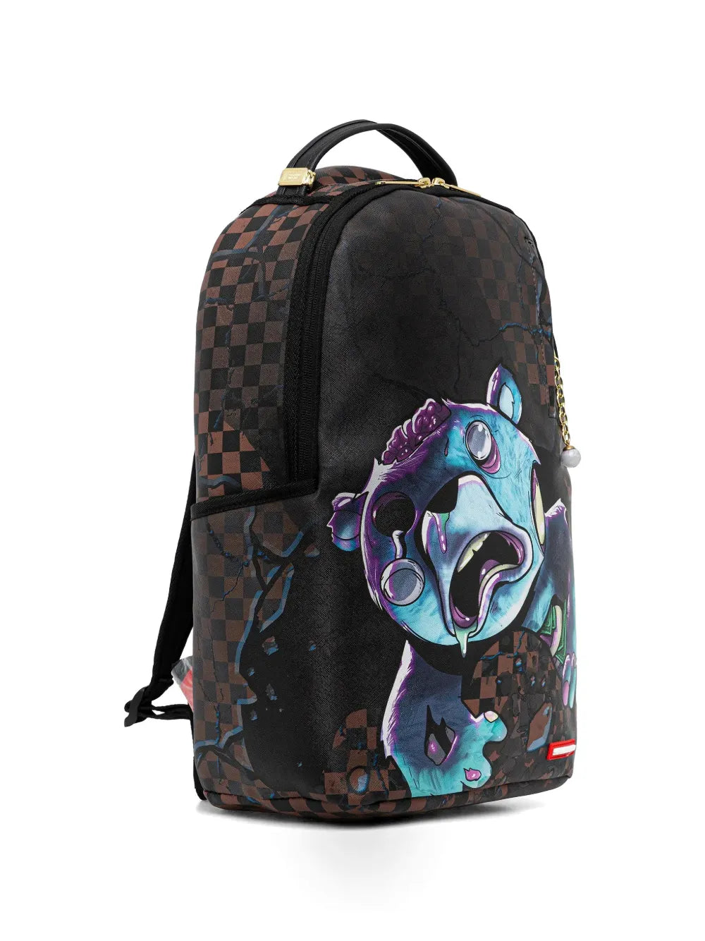 Sprayground checkered bear backpack