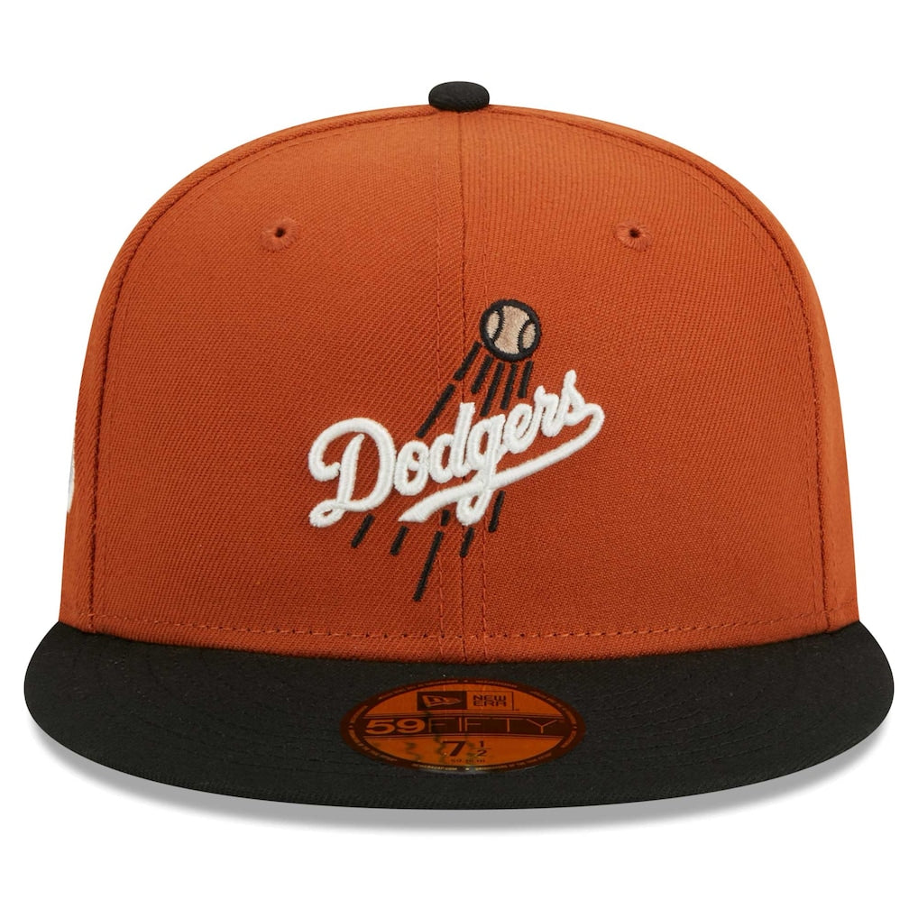 Men's New Era Orange/Black Los Angeles Dodgers 59FIFTY Fitted Hat