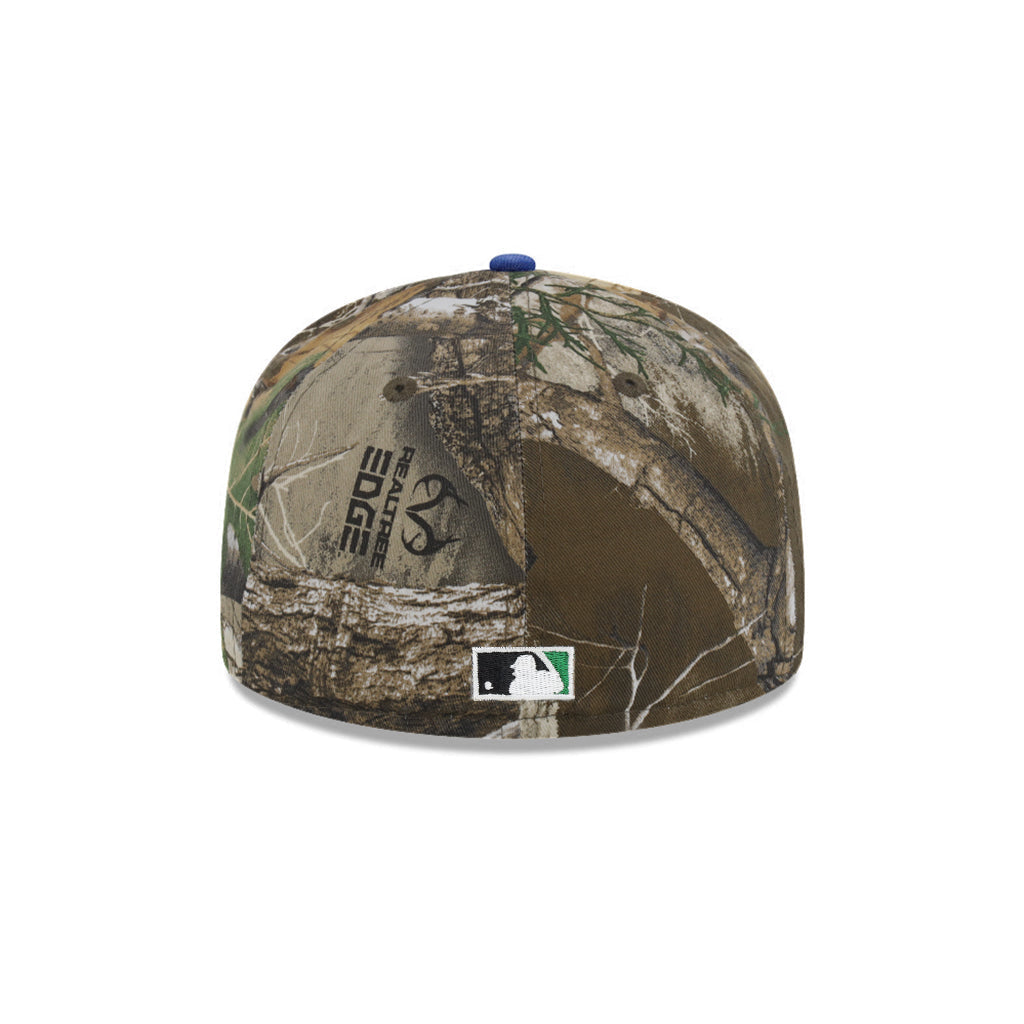 Los Angeles Dodgers Real Tree Royal 2 Tone Upside Down Logo 59Fifty Fitted