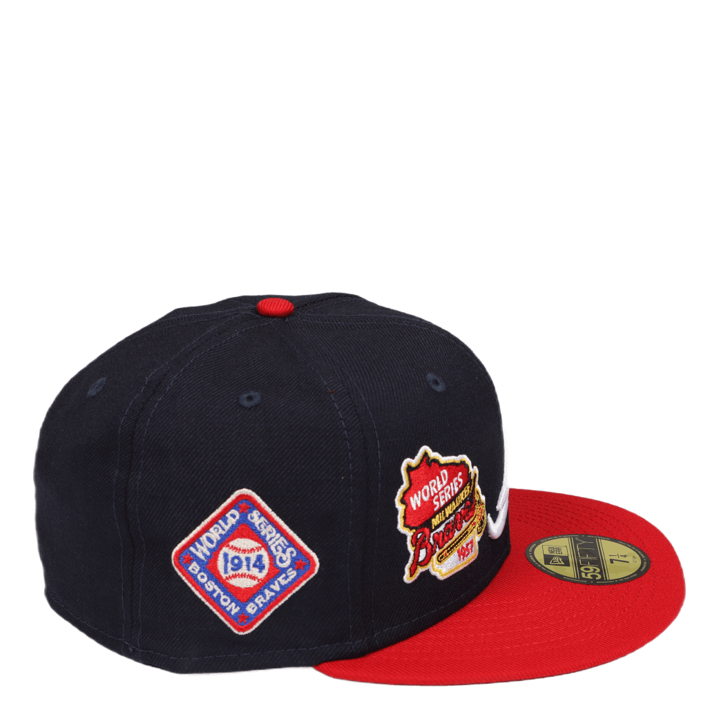 Atlanta Braves 3Times World Series Champions New Era 59FIFTY
