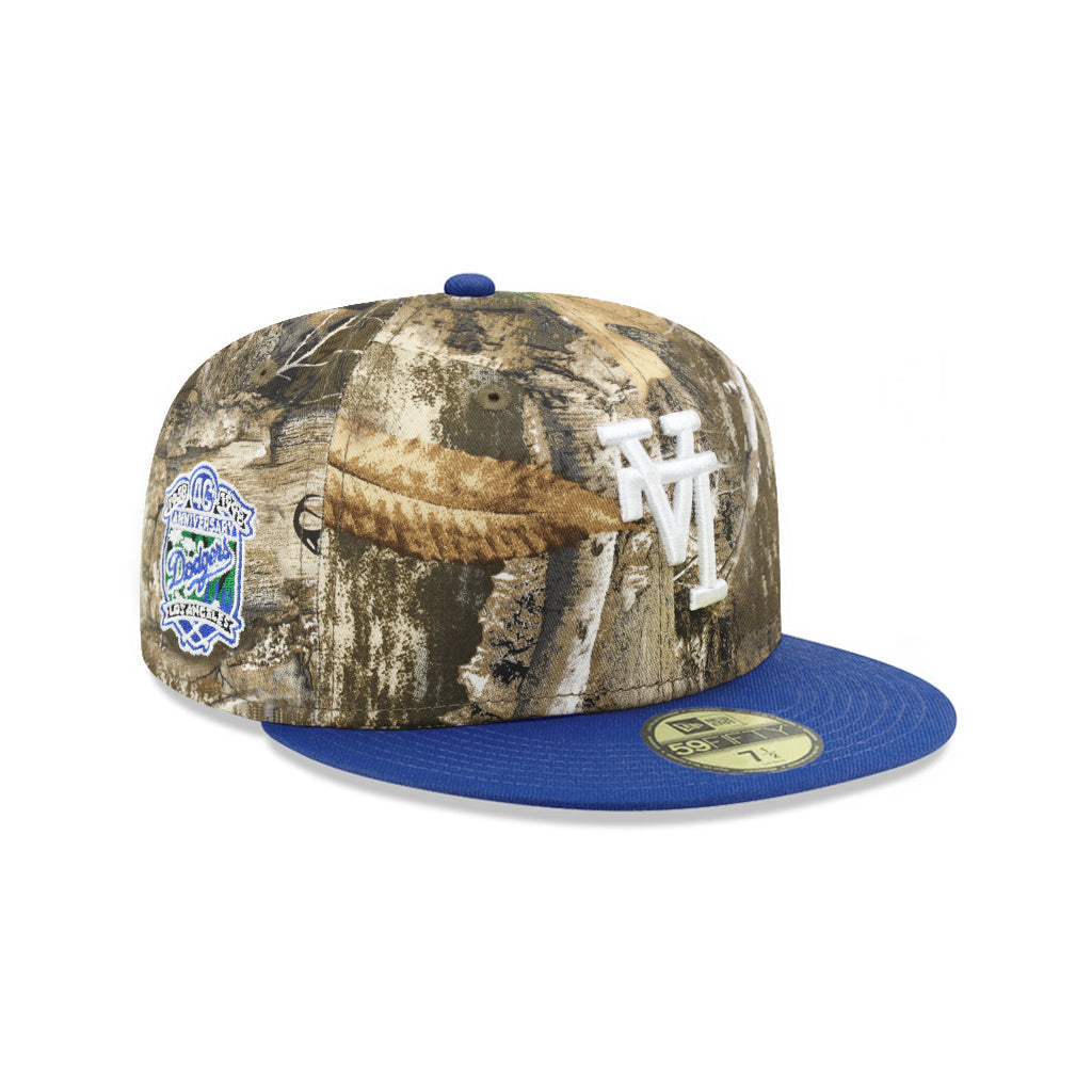 Los Angeles Dodgers Real Tree Royal 2 Tone Upside Down Logo 59Fifty Fitted