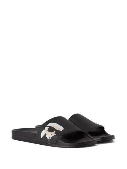 KARL LAGERFELD IKON NFT POOL SLIDES