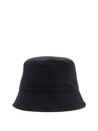 Moncler Logo Patch Narrow Brim Bucket Hat