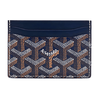 GOYARD SAINT-SULPICE CARD WALLET “NAVY BLUE”