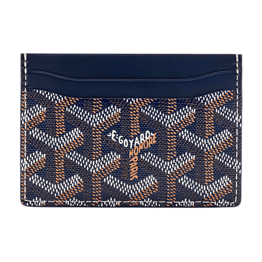 GOYARD SAINT-SULPICE CARD WALLET “NAVY BLUE”