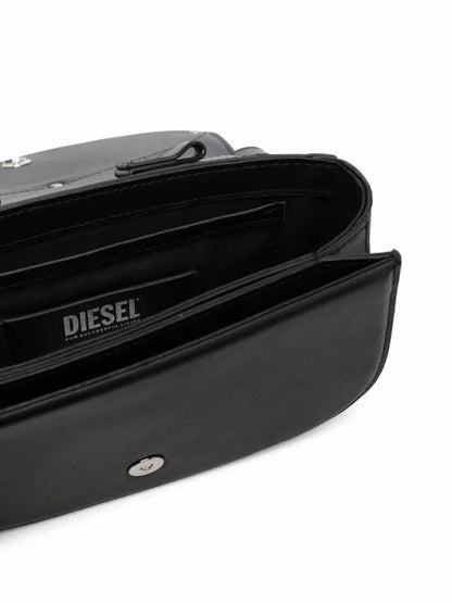 Diesel 1DR leather shoulder bag “Black”