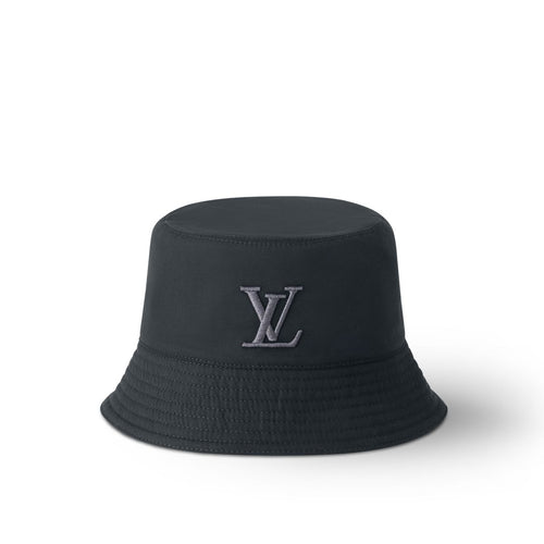 louis vuitton logo bucket hat