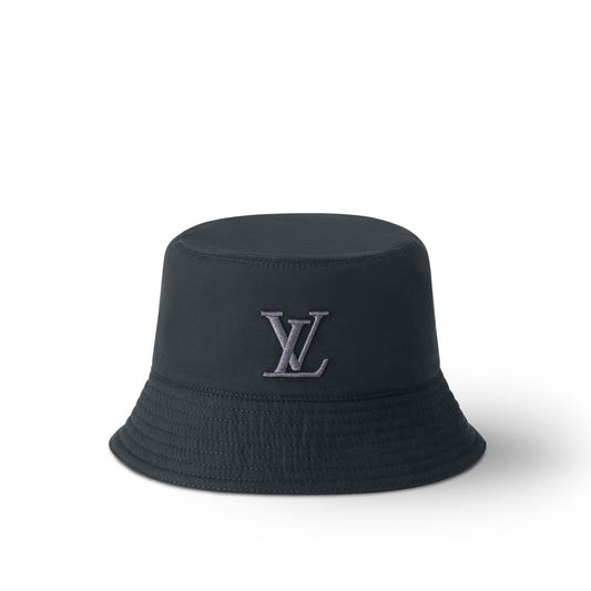 louis vuitton logo bucket hat