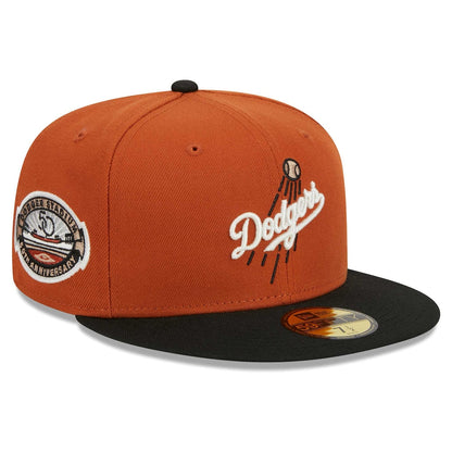 Men's New Era Orange/Black Los Angeles Dodgers 59FIFTY Fitted Hat