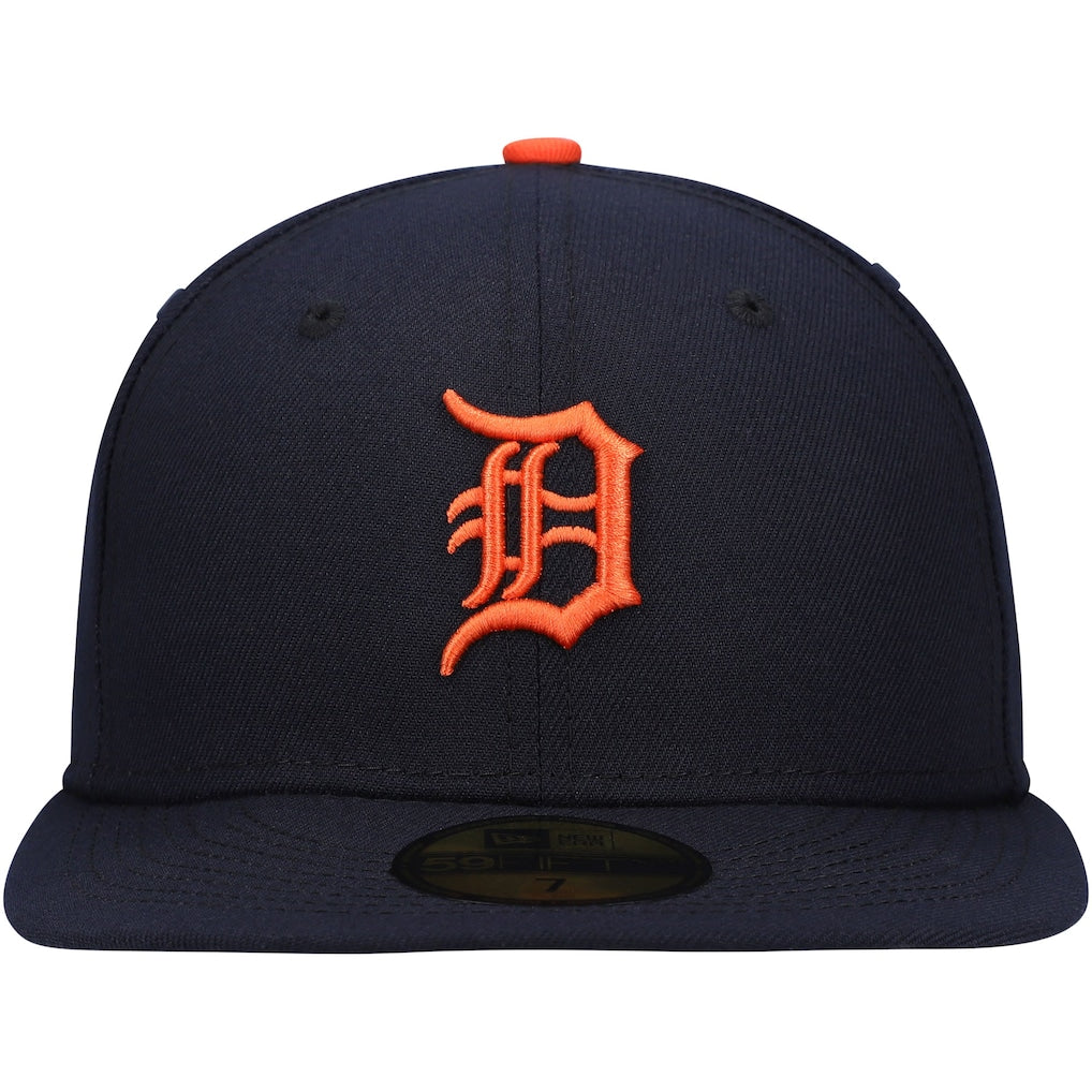Detroit Tigers New Era Navy On-Field Road 59FIFTY Fitted Hat