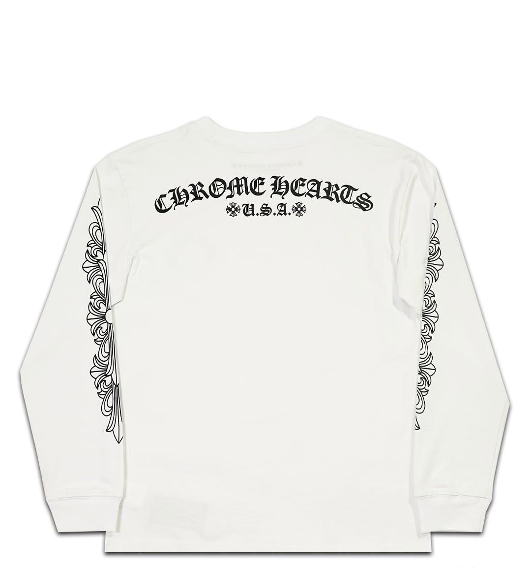 Chrome Hearts Floral USA long-sleeve tee