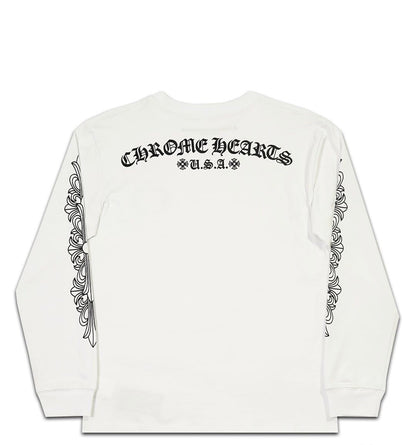Chrome Hearts Floral USA long-sleeve tee