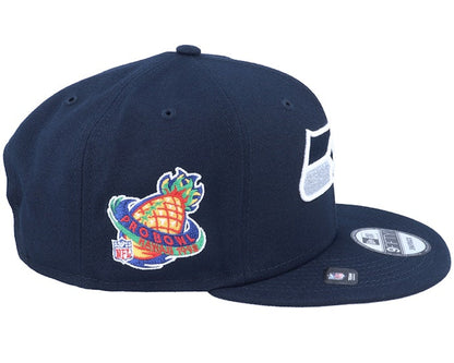 Seattle Seahawks NFL Patch Up 9FIFTY Navy Snapback - New Era