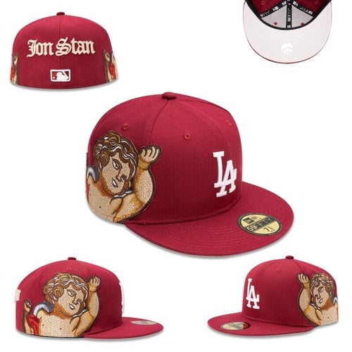 MLB New Era Red LA Dodgers x Jon Stan Fitted Cap