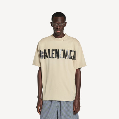 Balenciaga Tape Type T-shirt - "Beige"