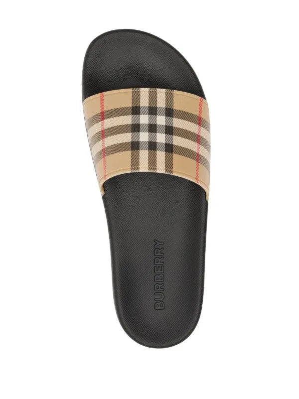 Burberry Vintage/New Season Check slides (With Box)