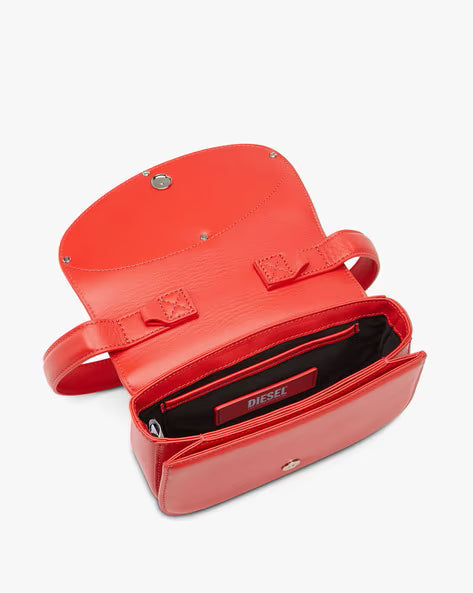 Diesel 1DR leather shoulder bag “Red”