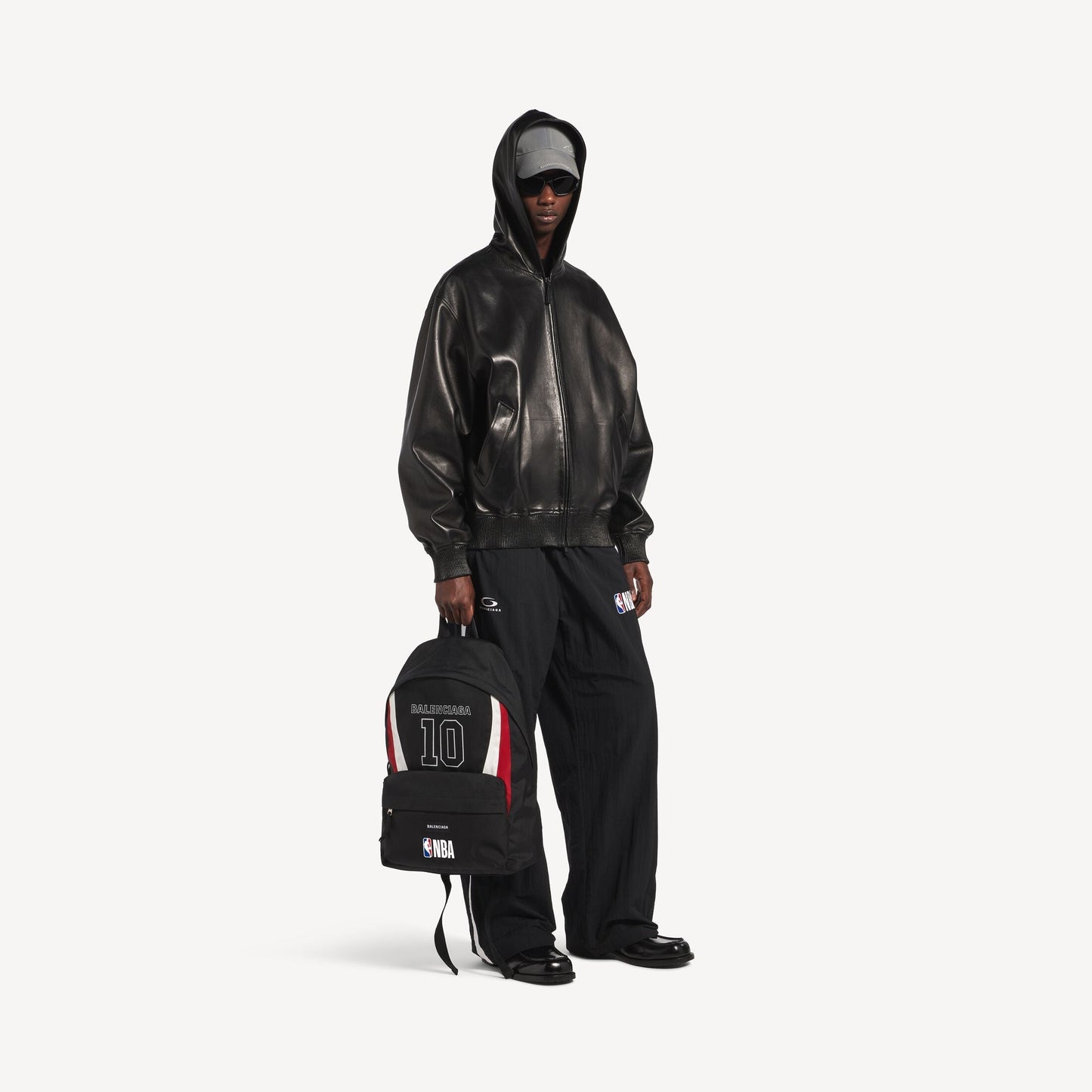Balenciaga | NBA Collaboration Explorer Backpack - "Black/White/Vermillon Red"