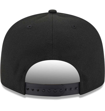 Men's Chicago Bulls New Era Black Icon 9FIFTY Snapback Hat