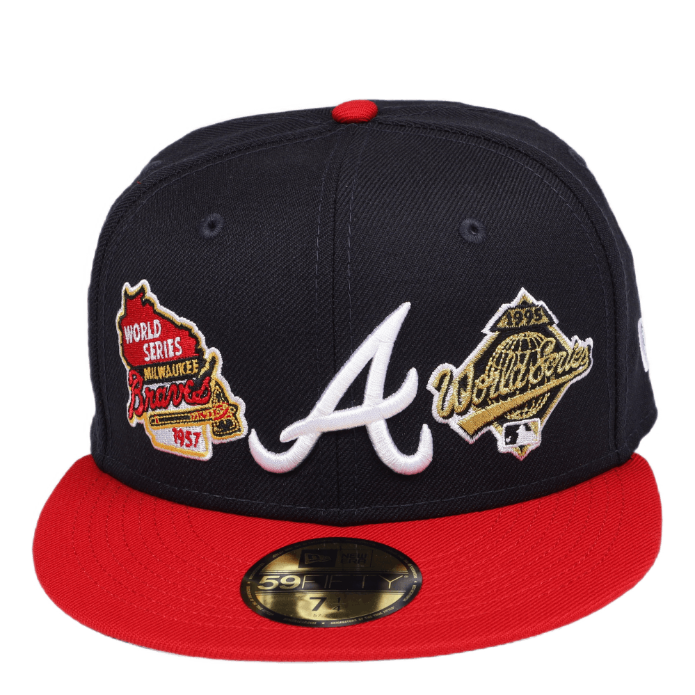 Atlanta Braves 3Times World Series Champions New Era 59FIFTY