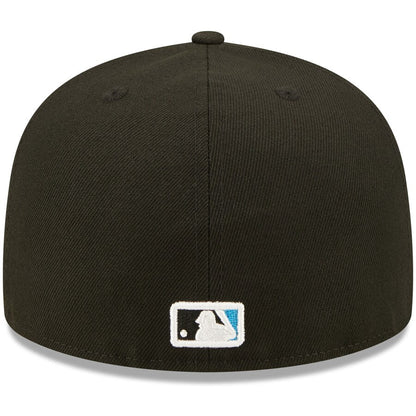 MIAMI MARLINS Men's New Era Black Miami Marlins Identity 59FIFTY Fitted Hat