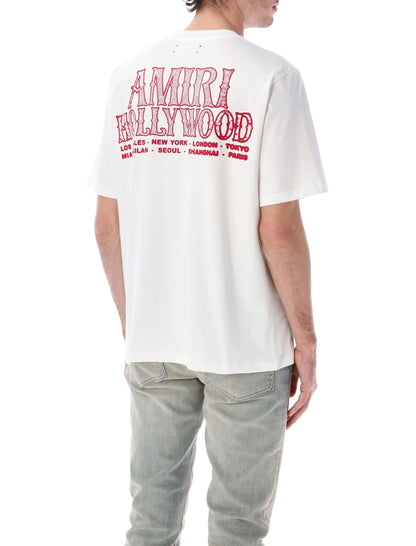 Amiri Hollywood City Tee - "White/Red"