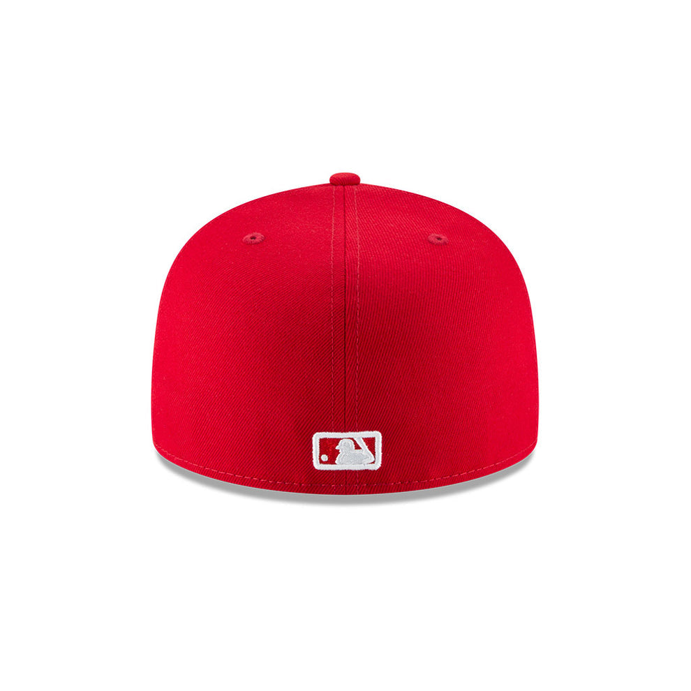 Chicago White Sox White Logo Red New Era 59FIFTY Fitted Hat