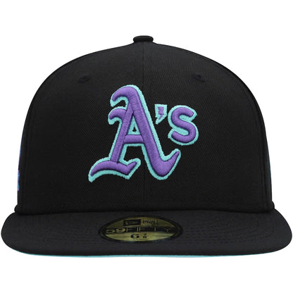 Athletics New Era Black 40th Anniversary Black Light 59FIFTY Fitted Hat