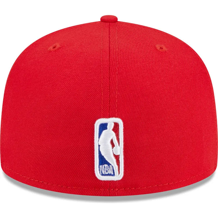 NEW ERA FLAT BRIM 59FIFTY DRAFT EDITION 2023 CHICAGO BULLS NBA RED FITTED CAP
