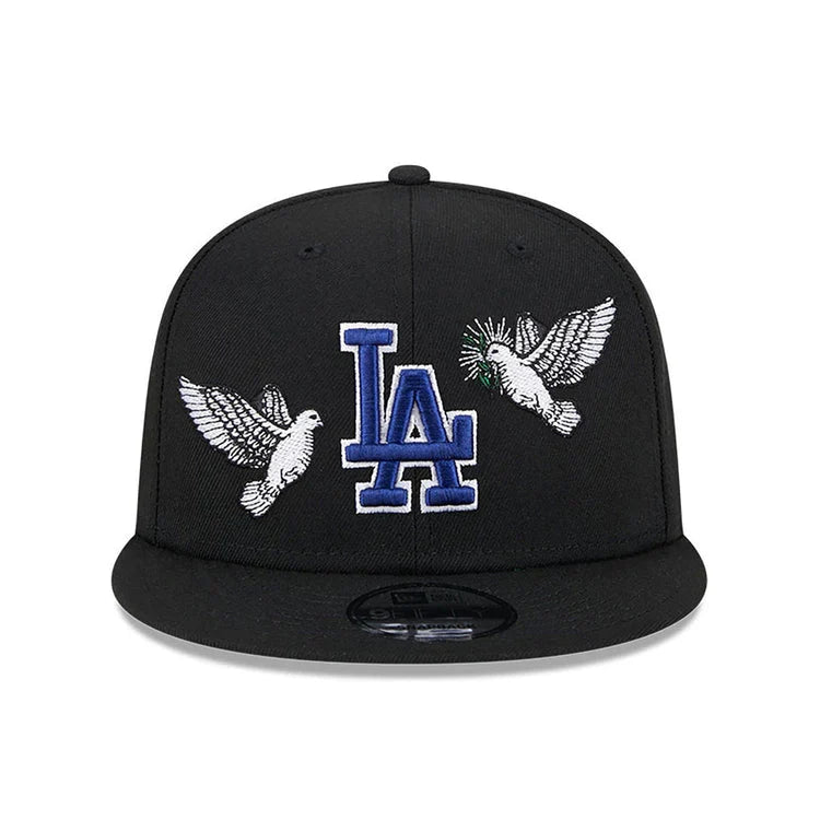 BLACK NEW YORK YANKEES GREEN BOTTOM PEACE NEW ERA 9FIFTY SNAPBACK
