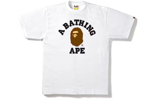 White Bape College Tee