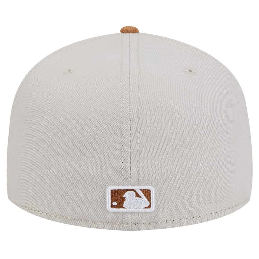 New York Mets New Era Two-Tone Color Pack 59FIFTY Fitted Hat - Khaki/Brown